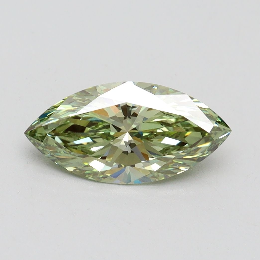 Loose Diamond - MARQUISE 1.25ct Fancy Intense Green VS1: Loose Diamond - MARQUISE 1.25ct Fancy Intense Green VS1 Source: This is a real non-mined Diamond that has been grown in a lab Shape: MARQUISE Carats: 1.25 Color: Fancy Intense Green Certification: IGI