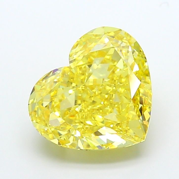 Loose Diamond - HEART 10.03ct Fancy Vivid Yellow VS2: Loose Diamond - HEART 10.03ct Fancy Vivid Yellow VS2 Source: This is a real non-mined Diamond that has been grown in a lab Shape: HEART Carats: 10.03 Color: Fancy Vivid Yellow Certification: IGI Video