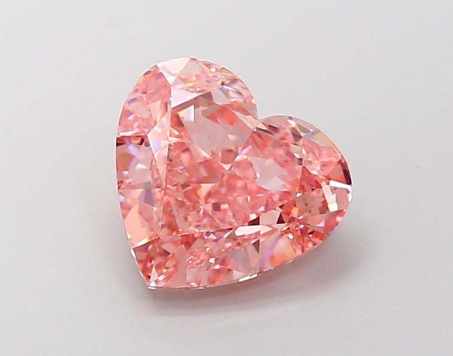 Loose Diamond - HEART 4.52ct Fancy Vivid Pink VS1: Loose Diamond - HEART 4.52ct Fancy Vivid Pink VS1 Source: This is a real non-mined Diamond that has been grown in a lab Shape: HEART Carats: 4.52 Color: Fancy Vivid Pink Certification: IGI Video: