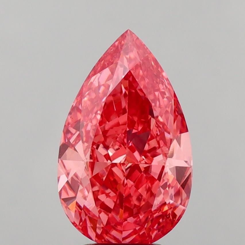 Loose Diamond - PEAR 4.08ct Fancy Vivid Pink VS1: Loose Diamond - PEAR 4.08ct Fancy Vivid Pink VS1 Source: This is a real non-mined Diamond that has been grown in a lab Shape: PEAR Carats: 4.08 Color: Fancy Vivid Pink Certification: IGI Video: