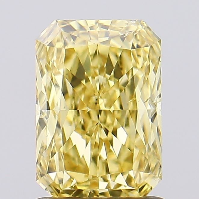 Loose Diamond - RADIANT 1.5ct Fancy Vivid Yellow SI1: Loose Diamond - RADIANT 1.5ct Fancy Vivid Yellow SI1 Source: This is a real non-mined Diamond that has been grown in a lab Shape: RADIANT Carats: 1.5 Color: Fancy Vivid Yellow Certification: IGI Video
