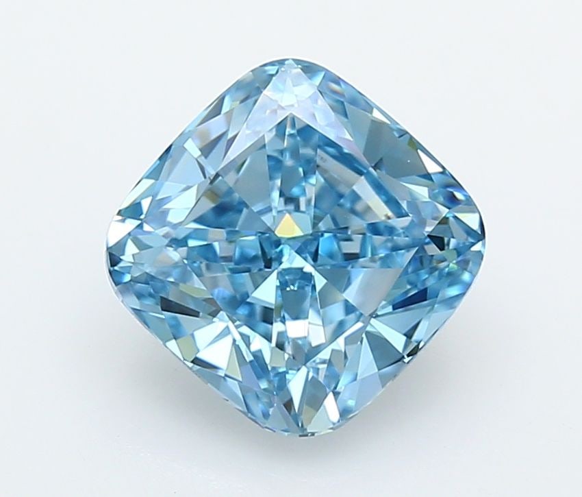 Loose Diamond - CUSHION MODIFIED 2.85ct Fancy Vivid Blue VVS2: Loose Diamond - CUSHION MODIFIED 2.85ct Fancy Vivid Blue VVS2 Source: This is a real non-mined Diamond that has been grown in a lab Shape: CUSHION MODIFIED Carats: 2.85 Color: Fancy Vivid Blue Certifi