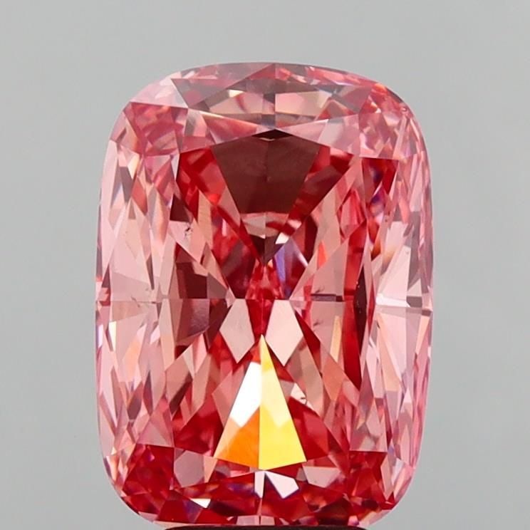 Loose Diamond - RADIANT 5.13ct Fancy Vivid Brownish Pink VS1 (1 of 1)