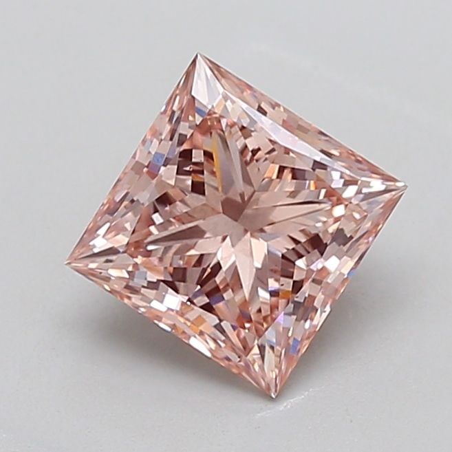 Loose Diamond - PRINCESS 2.33ct Fancy Brown Pink VS2: Loose Diamond - PRINCESS 2.33ct Fancy Brown Pink VS2 Source: This is a real non-mined Diamond that has been grown in a lab Shape: PRINCESS Carats: 2.33 Color: Fancy Brown Pink Certification: IGI Video