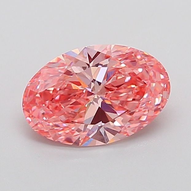 Loose Diamond - OVAL 2.1ct Fancy Vivid Pink VS1: Loose Diamond - OVAL 2.1ct Fancy Vivid Pink VS1 Source: This is a real non-mined Diamond that has been grown in a lab Shape: OVAL Carats: 2.1 Color: Fancy Vivid Pink Certification: IGI Additional imag