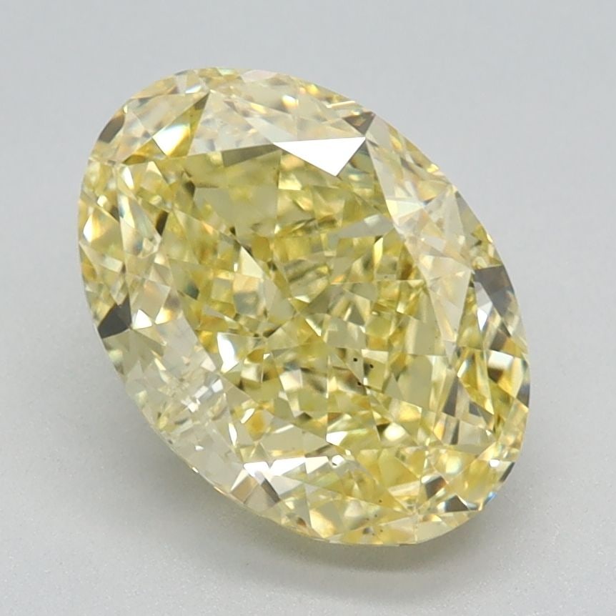 Loose Diamond - OVAL 2.14ct Fancy Intense Yellow VS2: Loose Diamond - OVAL 2.14ct Fancy Intense Yellow VS2 Source: This is a real non-mined Diamond that has been grown in a lab Shape: OVAL Carats: 2.14 Color: Fancy Intense Yellow Certification: IGI Video