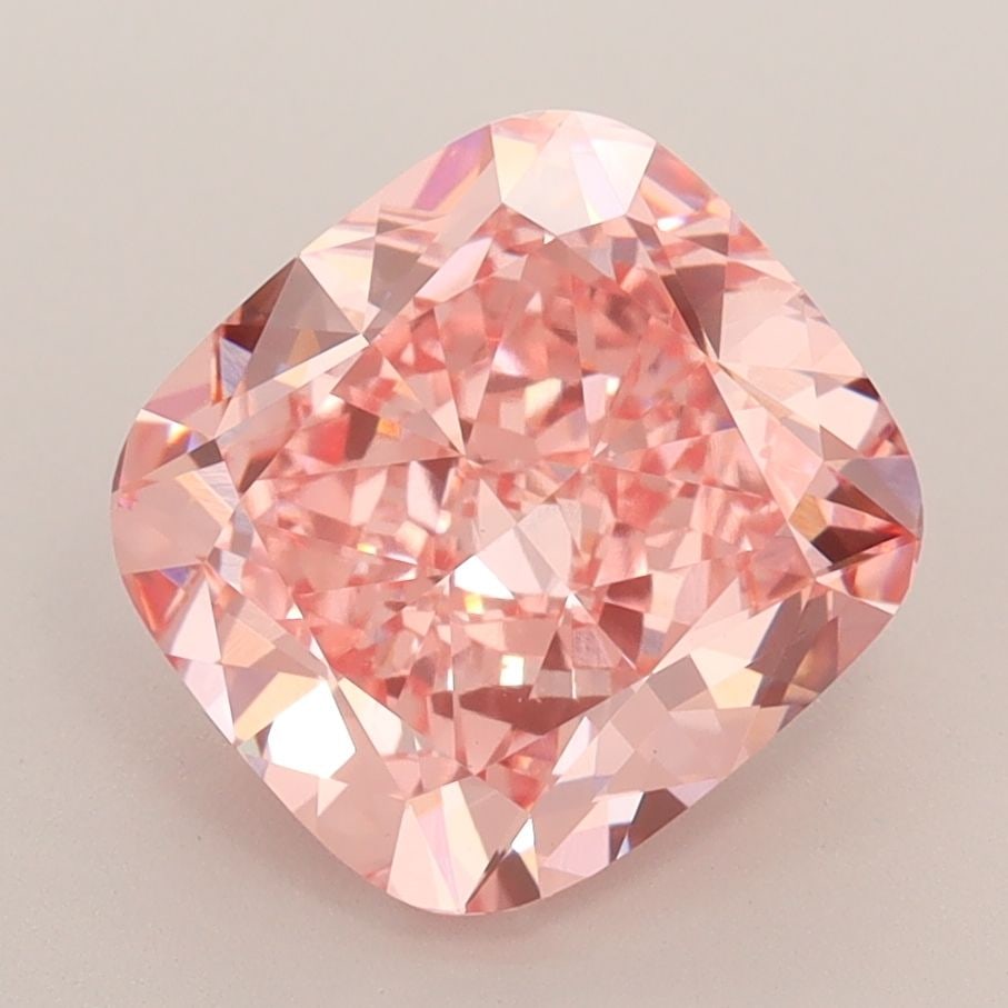 Loose Diamond - CUSHION MODIFIED 3.71ct Fancy Vivid Pink VS1: Loose Diamond - CUSHION MODIFIED 3.71ct Fancy Vivid Pink VS1 Source: This is a real non-mined Diamond that has been grown in a lab Shape: CUSHION MODIFIED Carats: 3.71 Color: Fancy Vivid Pink Certific