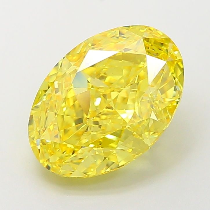 Loose Diamond - OVAL 5.0ct Fancy Vivid Yellow VS1: Loose Diamond - OVAL 5.0ct Fancy Vivid Yellow VS1 Source: This is a real non-mined Diamond that has been grown in a lab Shape: OVAL Carats: 5.0 Color: Fancy Vivid Yellow Certification: IGI Video: