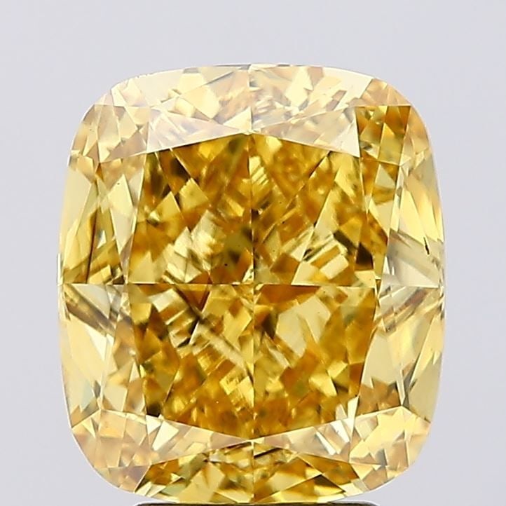 Loose Diamond - CUSHION MODIFIED 4.72ct Fancy Vivid Yellow VS2: Loose Diamond - CUSHION MODIFIED 4.72ct Fancy Vivid Yellow VS2 Source: This is a real non-mined Diamond that has been grown in a lab Shape: CUSHION MODIFIED Carats: 4.72 Color: Fancy Vivid Yellow Cert