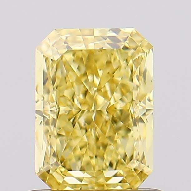 Loose Diamond - RADIANT 1.08ct Fancy Vivid Yellow VS1: Loose Diamond - RADIANT 1.08ct Fancy Vivid Yellow VS1 Source: This is a real non-mined Diamond that has been grown in a lab Shape: RADIANT Carats: 1.08 Color: Fancy Vivid Yellow Certification: IGI Vid