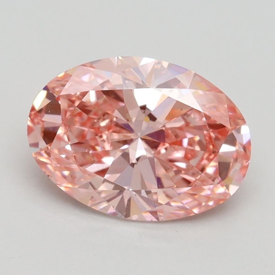 Loose Diamond - OVAL 1.85ct Fancy Vivid Pink VS1: Loose Diamond - OVAL 1.85ct Fancy Vivid Pink VS1 Source: This is a real non-mined Diamond that has been grown in a lab Shape: OVAL Carats: 1.85 Color: Fancy Vivid Pink Certification: IGI Video: