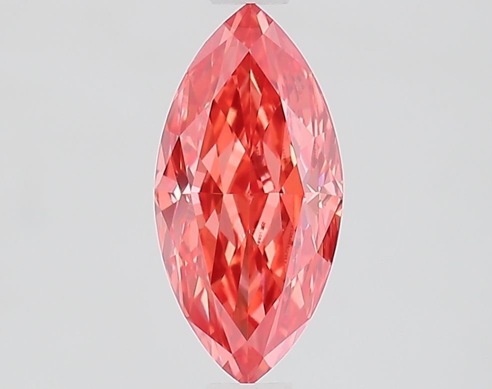 Loose Diamond - MARQUISE 1.03ct Fancy Vivid Orange Pink VS1: Loose Diamond - MARQUISE 1.03ct Fancy Vivid Orange Pink VS1 Source: This is a real non-mined Diamond that has been grown in a lab Shape: MARQUISE Carats: 1.03 Color: Fancy Vivid Orange Pink Certificat
