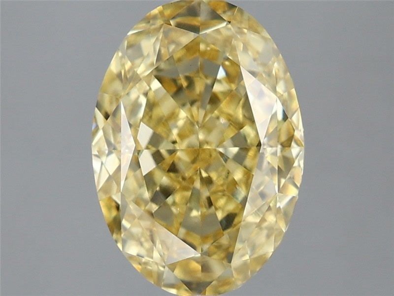 Loose Diamond - OVAL 3.04ct Fancy Intense Yellow VS1: Loose Diamond - OVAL 3.04ct Fancy Intense Yellow VS1 Source: This is a real non-mined Diamond that has been grown in a lab Shape: OVAL Carats: 3.04 Color: Fancy Intense Yellow Certification: IGI Video