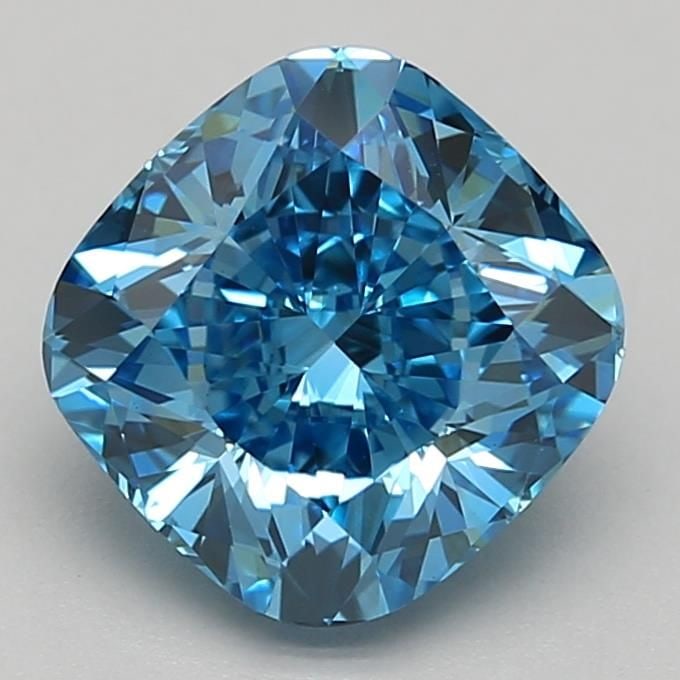 Loose Diamond - CUSHION BRILLIANT 2.0ct Fancy Vivid Blue VVS2: Loose Diamond - CUSHION BRILLIANT 2.0ct Fancy Vivid Blue VVS2 Source: This is a real non-mined Diamond that has been grown in a lab Shape: CUSHION BRILLIANT Carats: 2.0 Color: Fancy Vivid Blue Certifi