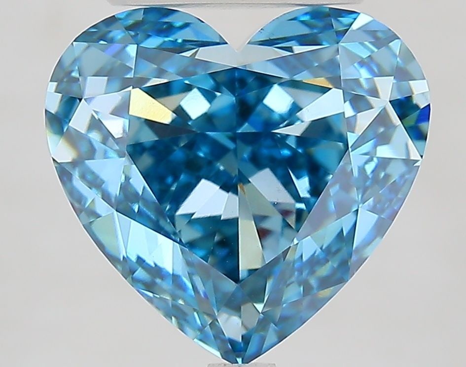 Loose Diamond - HEART 5.86ct Fancy Vivid Blue VS1: Loose Diamond - HEART 5.86ct Fancy Vivid Blue VS1 Source: This is a real non-mined Diamond that has been grown in a lab Shape: HEART Carats: 5.86 Color: Fancy Vivid Blue Certification: IGI Video: