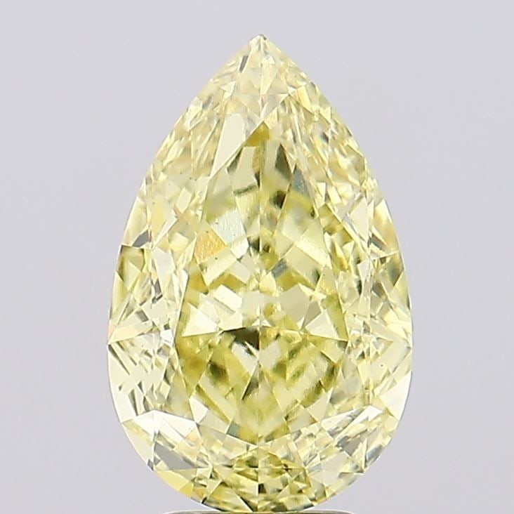 Loose Diamond - PEAR 4.86ct Fancy Vivid Yellow VS1: Loose Diamond - PEAR 4.86ct Fancy Vivid Yellow VS1 Source: This is a real non-mined Diamond that has been grown in a lab Shape: PEAR Carats: 4.86 Color: Fancy Vivid Yellow Certification: IGI Video: