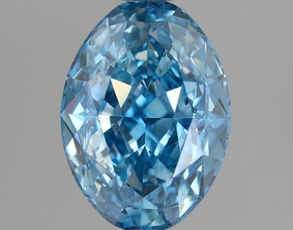 Loose Diamond - OVAL 1.82ct Fancy Vivid Blue VS2: Loose Diamond - OVAL 1.82ct Fancy Vivid Blue VS2 Source: This is a real non-mined Diamond that has been grown in a lab Shape: OVAL Carats: 1.82 Color: Fancy Vivid Blue Certification: IGI Video: