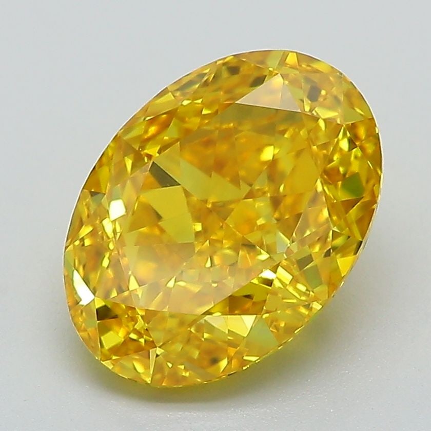 Loose Diamond - OVAL 3.01ct Fancy Vivid Yellow VS1: Loose Diamond - OVAL 3.01ct Fancy Vivid Yellow VS1 Source: This is a real non-mined Diamond that has been grown in a lab Shape: OVAL Carats: 3.01 Color: Fancy Vivid Yellow Certification: IGI Video: