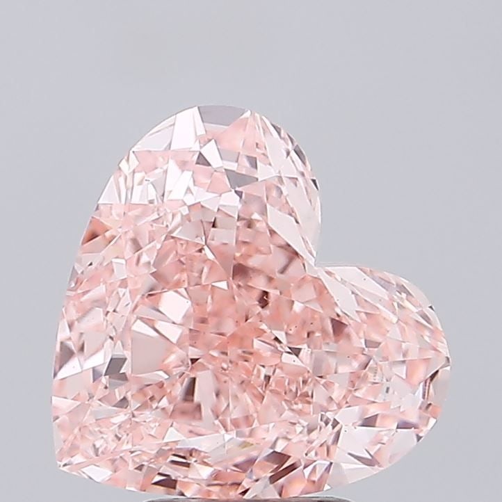 Loose Diamond - HEART 5.18ct Fancy Vivid Pink VS1: Loose Diamond - HEART 5.18ct Fancy Vivid Pink VS1 Source: This is a real non-mined Diamond that has been grown in a lab Shape: HEART Carats: 5.18 Color: Fancy Vivid Pink Certification: IGI Video: