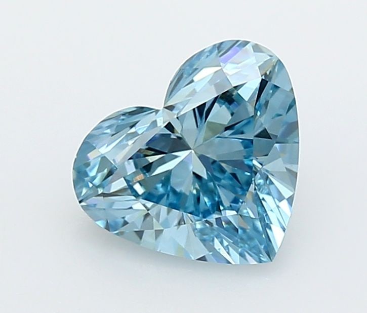 Loose Diamond - HEART 2.01ct Fancy Vivid Blue VVS2: Loose Diamond - HEART 2.01ct Fancy Vivid Blue VVS2 Source: This is a real non-mined Diamond that has been grown in a lab Shape: HEART Carats: 2.01 Color: Fancy Vivid Blue Certification: IGI Video: