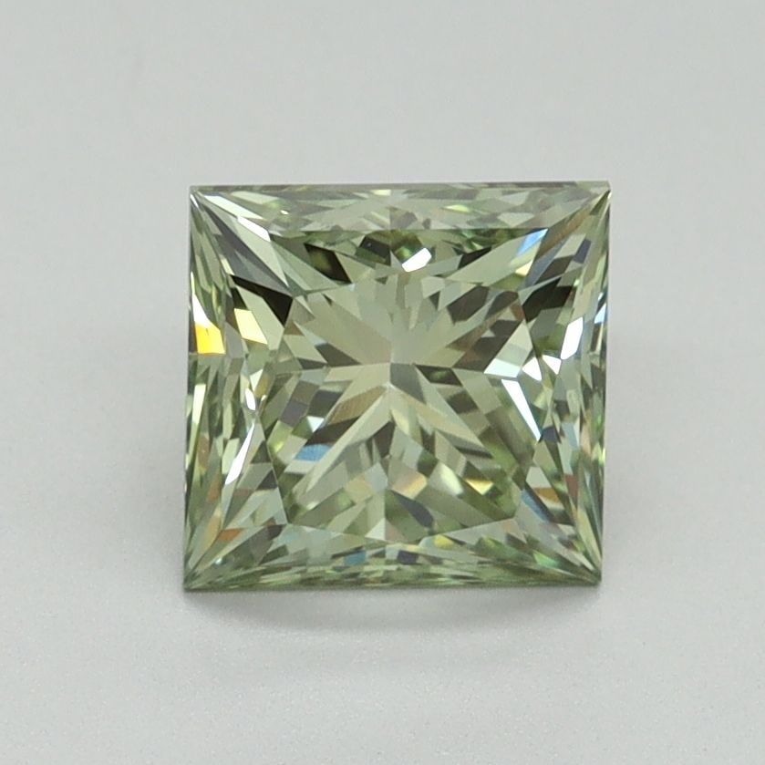 Loose Diamond - PRINCESS 1.57ct Fancy Intense Green VVS2: Loose Diamond - PRINCESS 1.57ct Fancy Intense Green VVS2 Source: This is a real non-mined Diamond that has been grown in a lab Shape: PRINCESS Carats: 1.57 Color: Fancy Intense Green Certification: IG