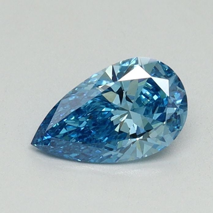 Loose Diamond - PEAR 0.47ct Fancy Blue VS1: Loose Diamond - PEAR 0.47ct Fancy Blue VS1 Source: This is a real non-mined Diamond that has been grown in a lab Shape: PEAR Carats: 0.47 Color: Fancy Blue Certification: NONE Video: