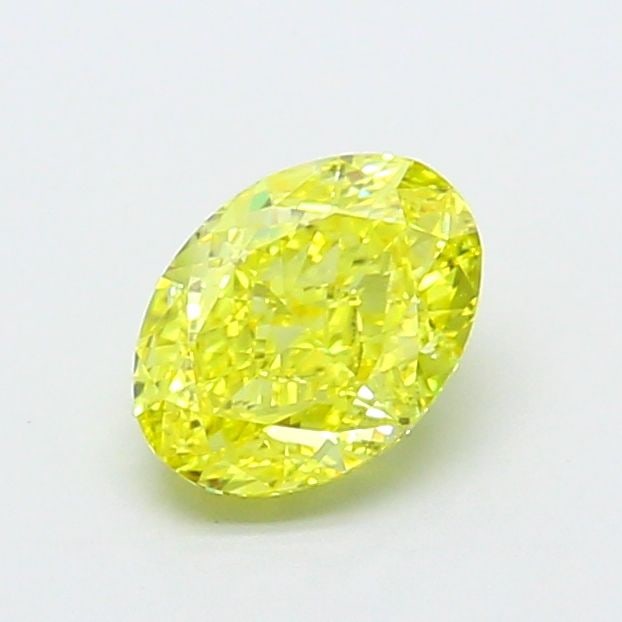 Loose Diamond - OVAL 1.14ct Fancy Vivid Yellow VVS2: Loose Diamond - OVAL 1.14ct Fancy Vivid Yellow VVS2 Source: This is a real non-mined Diamond that has been grown in a lab Shape: OVAL Carats: 1.14 Color: Fancy Vivid Yellow Certification: IGI Video: