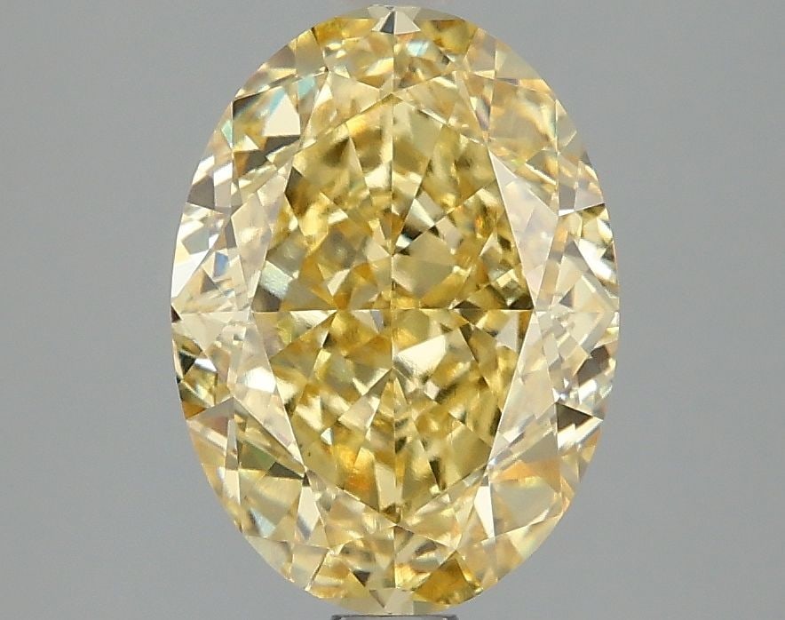 Loose Diamond - OVAL 3.1ct Fancy Vivid Yellow VS1: Loose Diamond - OVAL 3.1ct Fancy Vivid Yellow VS1 Source: This is a real non-mined Diamond that has been grown in a lab Shape: OVAL Carats: 3.1 Color: Fancy Vivid Yellow Certification: IGI Video: