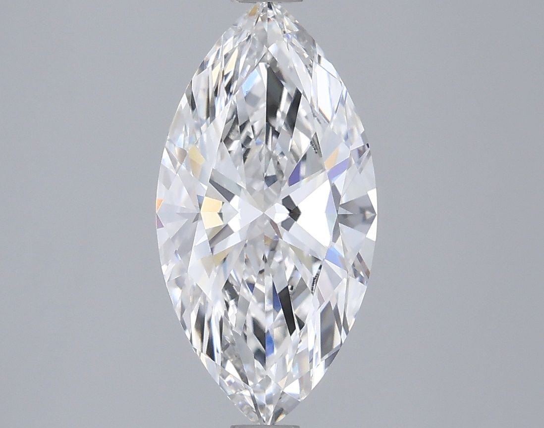 Loose Diamond - MARQUISE 2.02ct E VVS2: Loose Diamond - MARQUISE 2.02ct E VVS2 Source: This is a real non-mined Diamond that has been grown in a lab Shape: MARQUISE Carats: 2.02 Color: E Clarity: VVS2 Certification: IGI Video: