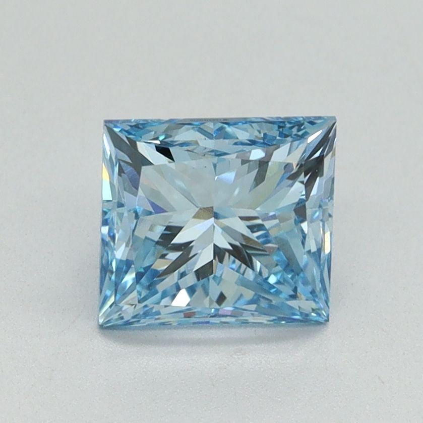 Loose Diamond - PRINCESS 1.5ct Fancy Vivid Blue VS1: Loose Diamond - PRINCESS 1.5ct Fancy Vivid Blue VS1 Source: This is a real non-mined Diamond that has been grown in a lab Shape: PRINCESS Carats: 1.5 Color: Fancy Vivid Blue Certification: IGI Video: