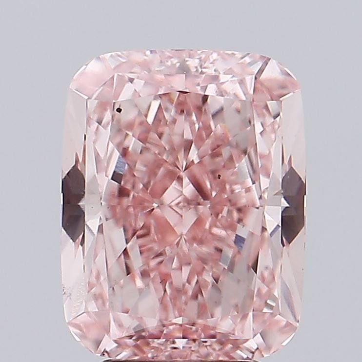 Loose Diamond - CUSHION BRILLIANT 4.1ct Fancy Vivid Pink VS2: Loose Diamond - CUSHION BRILLIANT 4.1ct Fancy Vivid Pink VS2 Source: This is a real non-mined Diamond that has been grown in a lab Shape: CUSHION BRILLIANT Carats: 4.1 Color: Fancy Vivid Pink Certific