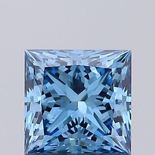 Loose Diamond - PRINCESS 1.07ct Fancy Vivid Blue VVS2: Loose Diamond - PRINCESS 1.07ct Fancy Vivid Blue VVS2 Source: This is a real non-mined Diamond that has been grown in a lab Shape: PRINCESS Carats: 1.07 Color: Fancy Vivid Blue Certification: IGI Vide