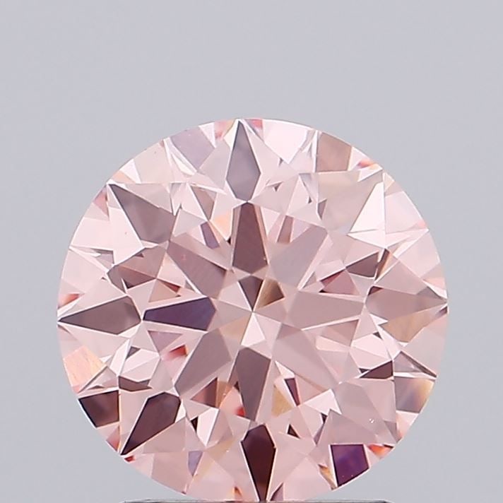 Ideal Loose Diamond - ROUND 1.87ct Fancy Vivid Pink VS1: Ideal Loose Diamond - ROUND 1.87ct Fancy Vivid Pink VS1 Source: This is a real non-mined Diamond that has been grown in a lab Shape: ROUND Carats: 1.87 Color: Fancy Vivid Pink Certification: IGI Video