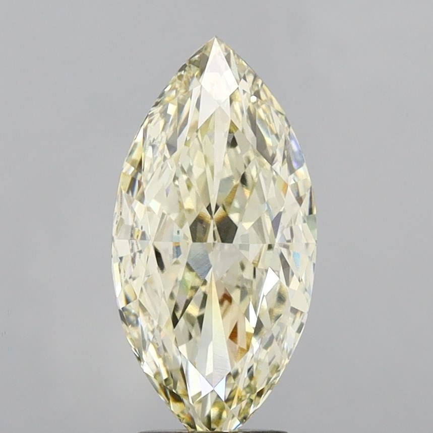Loose Diamond - MARQUISE 5.29ct Fancy Light Yellow VVS2: Loose Diamond - MARQUISE 5.29ct Fancy Light Yellow VVS2 Source: This is a real non-mined Diamond that has been grown in a lab Shape: MARQUISE Carats: 5.29 Color: Fancy Light Yellow Certification: IGI