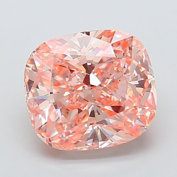 Loose Diamond - CUSHION MODIFIED 4.02ct Fancy Vivid Pink VS2: Loose Diamond - CUSHION MODIFIED 4.02ct Fancy Vivid Pink VS2 Source: This is a real non-mined Diamond that has been grown in a lab Shape: CUSHION MODIFIED Carats: 4.02 Color: Fancy Vivid Pink Certific