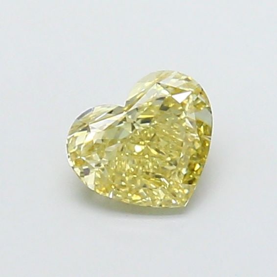 Loose Diamond - HEART 1.03ct Fancy Light Yellow VVS2: Loose Diamond - HEART 1.03ct Fancy Light Yellow VVS2 Source: This is a real non-mined Diamond that has been grown in a lab Shape: HEART Carats: 1.03 Color: Fancy Light Yellow Certification: IGI Video:
