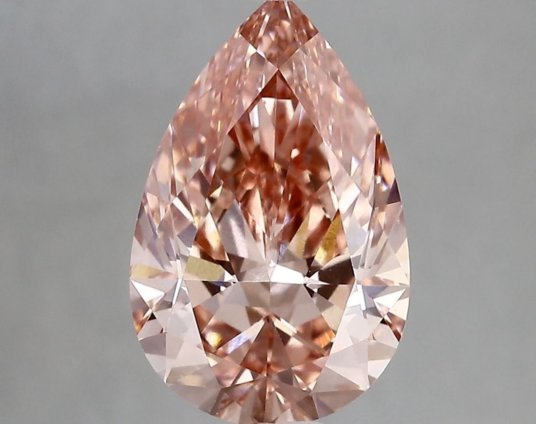 Loose Diamond - PEAR 3.17ct Fancy Vivid Pink VVS2: Loose Diamond - PEAR 3.17ct Fancy Vivid Pink VVS2 Source: This is a real non-mined Diamond that has been grown in a lab Shape: PEAR Carats: 3.17 Color: Fancy Vivid Pink Certification: IGI Video: