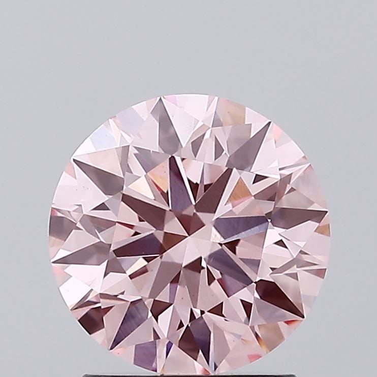 Ideal Loose Diamond - ROUND 1.88ct Fancy Vivid Pink VS1: Ideal Loose Diamond - ROUND 1.88ct Fancy Vivid Pink VS1 Source: This is a real non-mined Diamond that has been grown in a lab Shape: ROUND Carats: 1.88 Color: Fancy Vivid Pink Certification: IGI Video