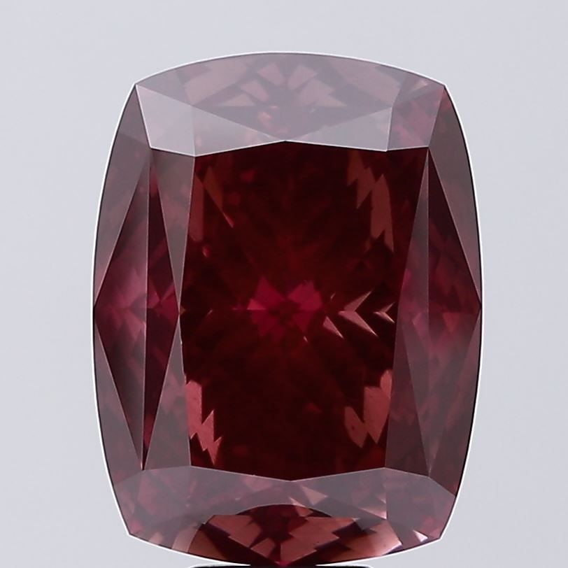 Loose Diamond - CUSHION MODIFIED 14.25ct Fancy Deep Pink VS1: Loose Diamond - CUSHION MODIFIED 14.25ct Fancy Deep Pink VS1 Source: This is a real non-mined Diamond that has been grown in a lab Shape: CUSHION MODIFIED Carats: 14.25 Color: Fancy Deep Pink Certific
