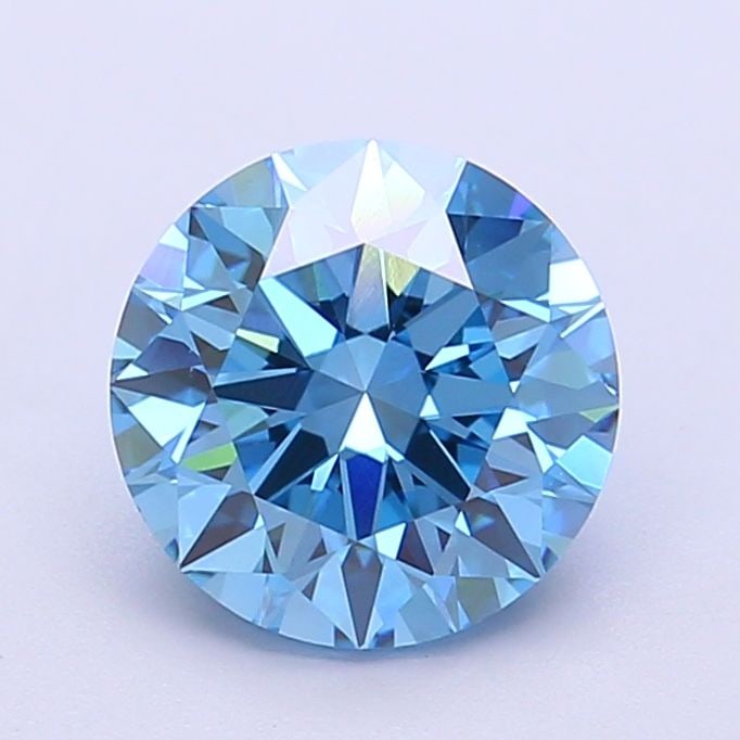 Ideal Loose Diamond - ROUND 2.04ct Fancy Vivid Blue VS1: Ideal Loose Diamond - ROUND 2.04ct Fancy Vivid Blue VS1 Source: This is a real non-mined Diamond that has been grown in a lab Shape: ROUND Carats: 2.04 Color: Fancy Vivid Blue Certification: IGI Video