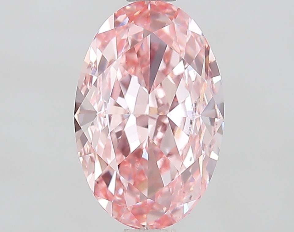 Loose Diamond - OVAL 2.32ct Fancy Vivid Pink VVS2: Loose Diamond - OVAL 2.32ct Fancy Vivid Pink VVS2 Source: This is a real non-mined Diamond that has been grown in a lab Shape: OVAL Carats: 2.32 Color: Fancy Vivid Pink Certification: IGI Video: