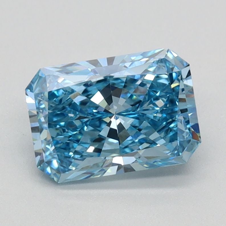 Loose Diamond - RADIANT 1.15ct Fancy Vivid Blue VS1: Loose Diamond - RADIANT 1.15ct Fancy Vivid Blue VS1 Source: This is a real non-mined Diamond that has been grown in a lab Shape: RADIANT Carats: 1.15 Color: Fancy Vivid Blue Certification: IGI Video: