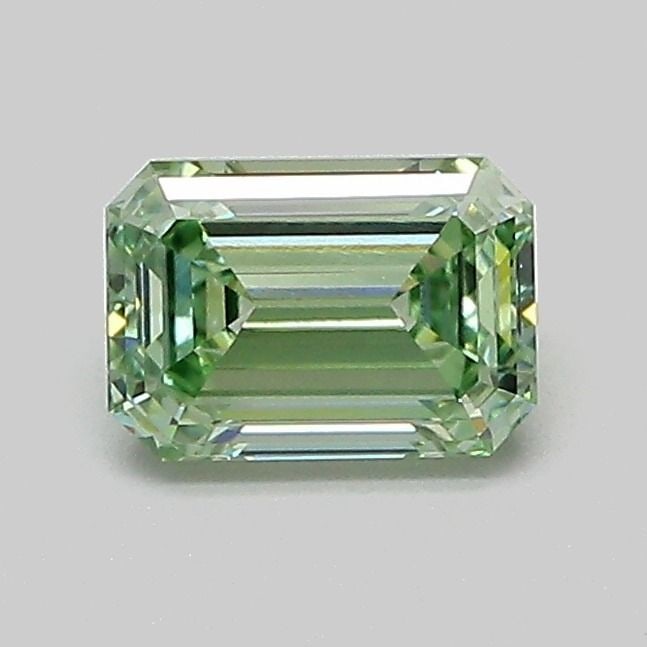 Loose Diamond - EMERALD 0.76ct Fancy Vivid Green VVS2: Loose Diamond - EMERALD 0.76ct Fancy Vivid Green VVS2 Source: This is a real non-mined Diamond that has been grown in a lab Shape: EMERALD Carats: 0.76 Color: Fancy Vivid Green Certification: IGI Vide