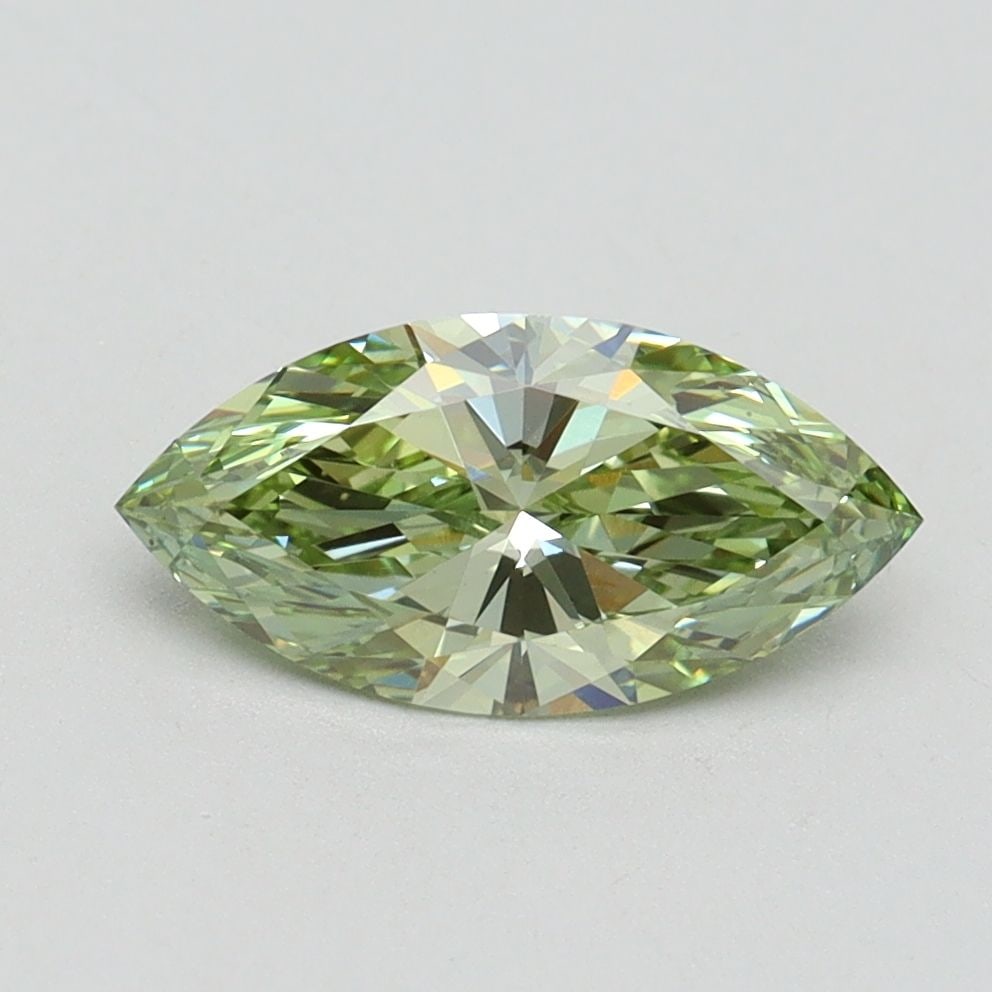 Loose Diamond - MARQUISE 1.08ct Fancy Intense Green VVS2: Loose Diamond - MARQUISE 1.08ct Fancy Intense Green VVS2 Source: This is a real non-mined Diamond that has been grown in a lab Shape: MARQUISE Carats: 1.08 Color: Fancy Intense Green Certification: IG