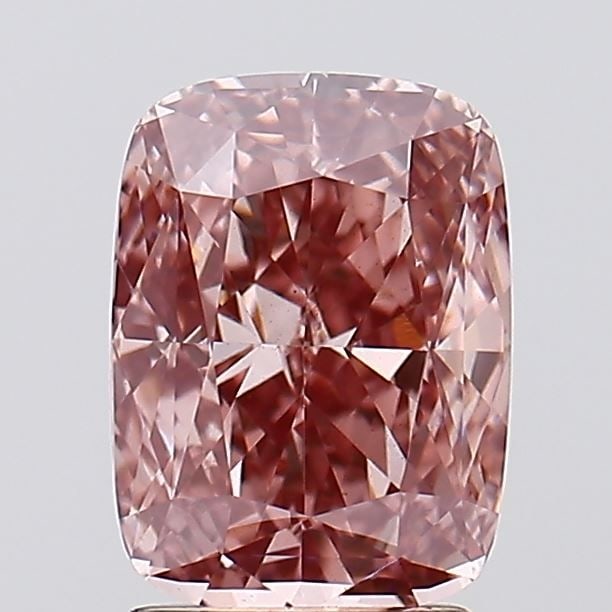 Loose Diamond - CUSHION MODIFIED 2.58ct Fancy Intense Brown Pink VS2: Loose Diamond - CUSHION MODIFIED 2.58ct Fancy Intense Brown Pink VS2 Source: This is a real non-mined Diamond that has been grown in a lab Shape: CUSHION MODIFIED Carats: 2.58 Color: Fancy Intense Bro