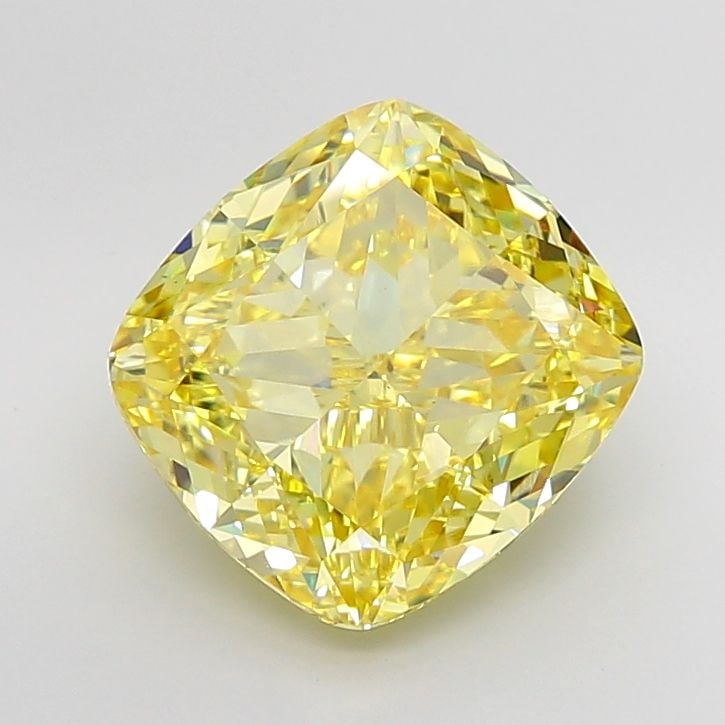 Loose Diamond - CUSHION MODIFIED 10.06ct Fancy Intense Yellow VS1: Loose Diamond - CUSHION MODIFIED 10.06ct Fancy Intense Yellow VS1 Source: This is a real non-mined Diamond that has been grown in a lab Shape: CUSHION MODIFIED Carats: 10.06 Color: Fancy Intense Yello