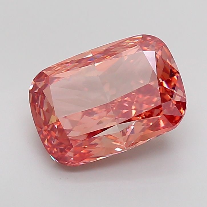 Loose Diamond - CUSHION MODIFIED 5.51ct Fancy Vivid Brownish Pink VS1: Loose Diamond - CUSHION MODIFIED 5.51ct Fancy Vivid Brownish Pink VS1 Source: This is a real non-mined Diamond that has been grown in a lab Shape: CUSHION MODIFIED Carats: 5.51 Color: Fancy Vivid Brow