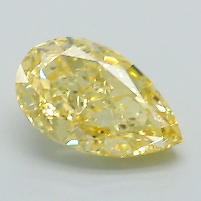 Loose Diamond - PEAR 1.06ct Fancy Vivid Yellow VVS2: Loose Diamond - PEAR 1.06ct Fancy Vivid Yellow VVS2 Source: This is a real non-mined Diamond that has been grown in a lab Shape: PEAR Carats: 1.06 Color: Fancy Vivid Yellow Certification: IGI Video: