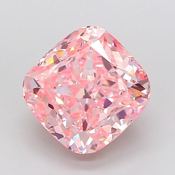 Loose Diamond - CUSHION MODIFIED 3.08ct Fancy Vivid Pink VVS2: Loose Diamond - CUSHION MODIFIED 3.08ct Fancy Vivid Pink VVS2 Source: This is a real non-mined Diamond that has been grown in a lab Shape: CUSHION MODIFIED Carats: 3.08 Color: Fancy Vivid Pink Certifi