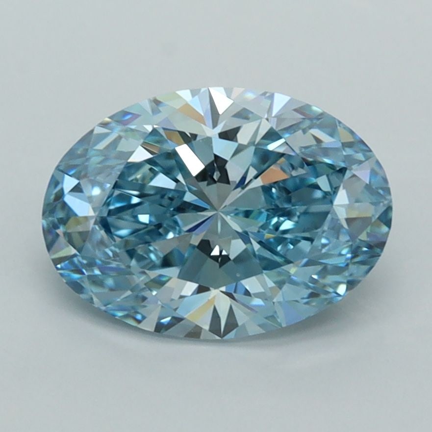 Loose Diamond - OVAL 2.04ct Fancy Intense Blue VVS2: Loose Diamond - OVAL 2.04ct Fancy Intense Blue VVS2 Source: This is a real non-mined Diamond that has been grown in a lab Shape: OVAL Carats: 2.04 Color: Fancy Intense Blue Certification: IGI Video: